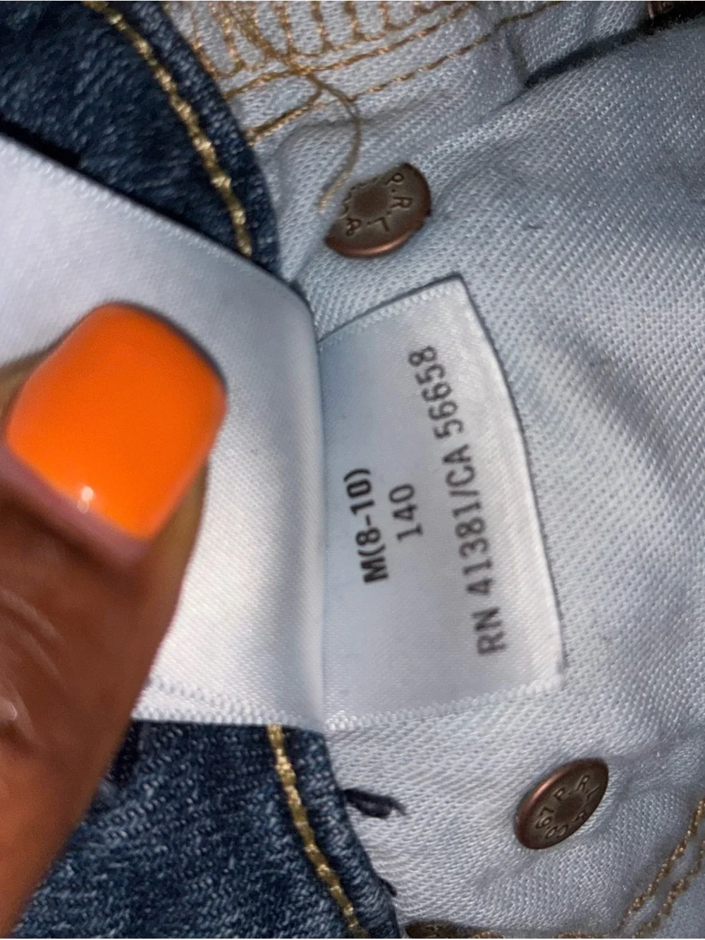 Ralph Lauren Blue Denim Mini Skirt